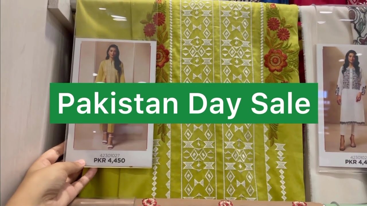Nishat linen Pakistan Day Sale starting tomorrow 2023