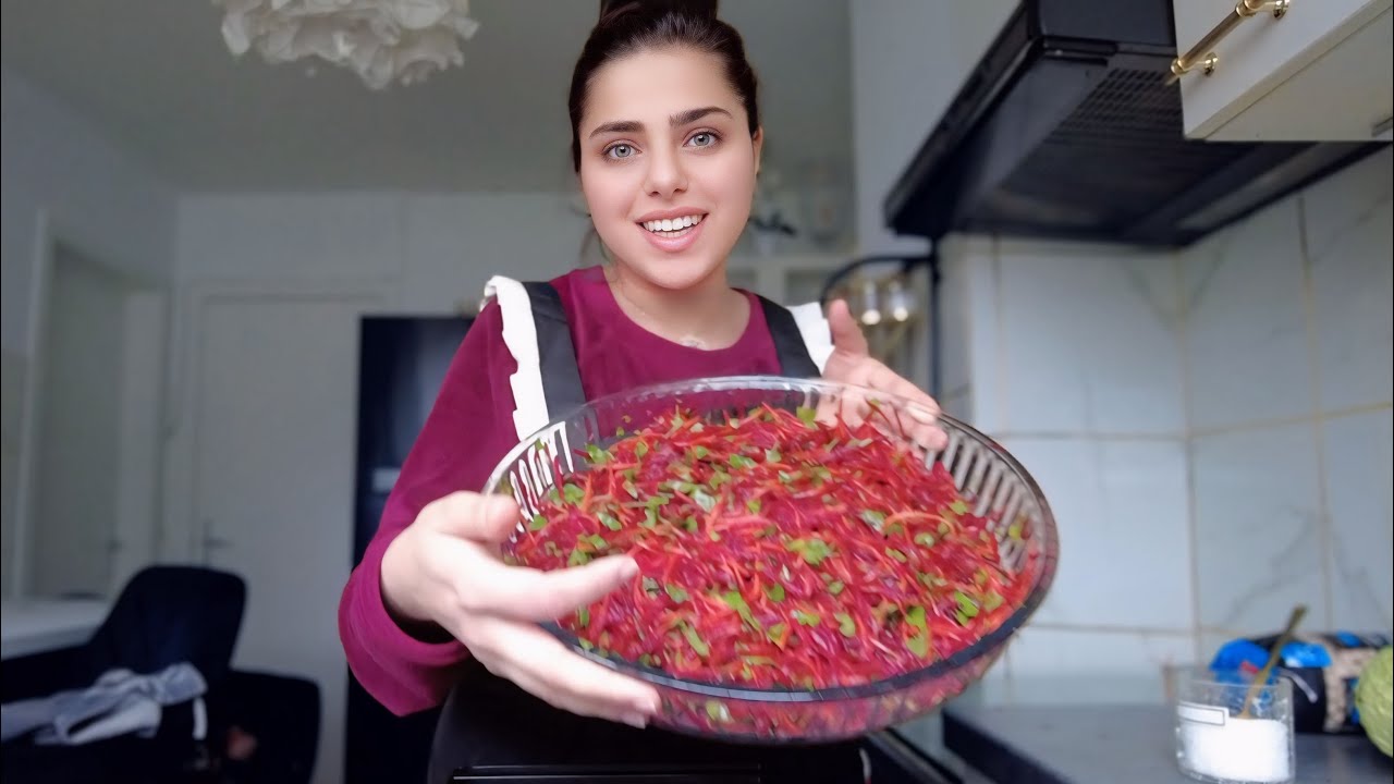 لكينا السيارة جامدة🧊زوجي تحداني بالأكل الصيني🍱سويت طرشي الترند وبالأخير احتفلنا بفوز العراق!🇮🇶😍