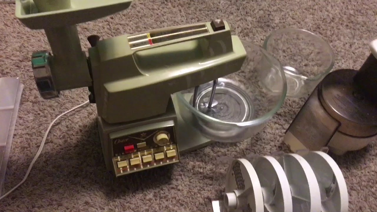 Oster Imperial Kitchen Center Working Avacado Green W YouTube