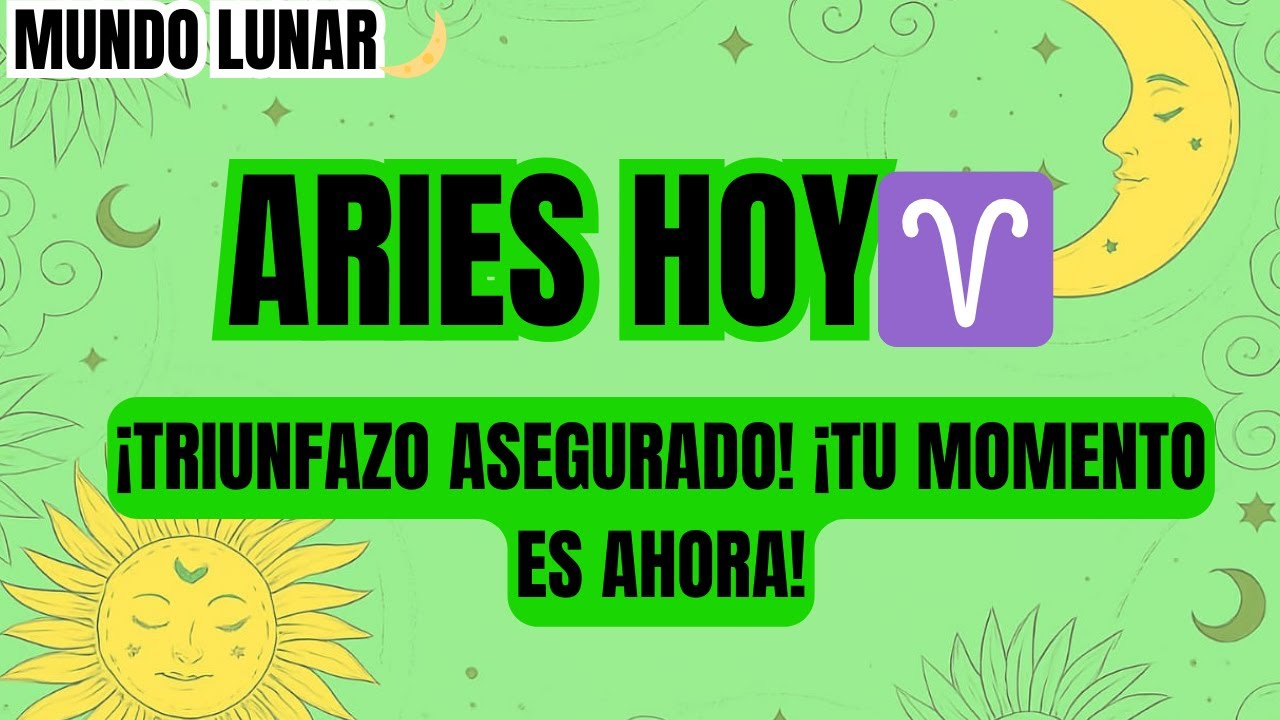 ARIES♈¡SE TE VIENE EL TRIUNFAZO DE TU VIDA! ALGUIEN TE VIO 👀… Y LO QUE ...