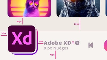 8 px Nudges in Adobe XD (Square Grid)