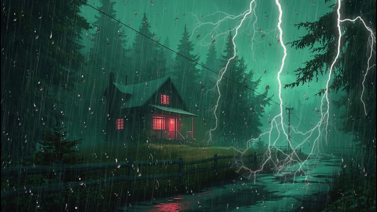 🌧️ Peaceful Night Rain Sounds for Deep Sleep and Relaxation | Fall Asleep Fast Tonight,,