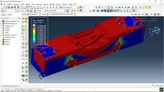 Simulation SPH explosion over a composite column(Steel cover+Concrete+CFRP I shape beam) in abaqus