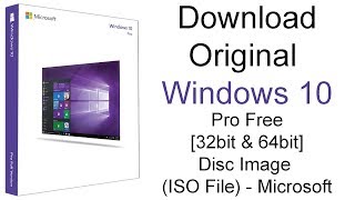 How to Download Original Windows 10 Pro (32 bit   64 bit) ISO Microsoft in 2020