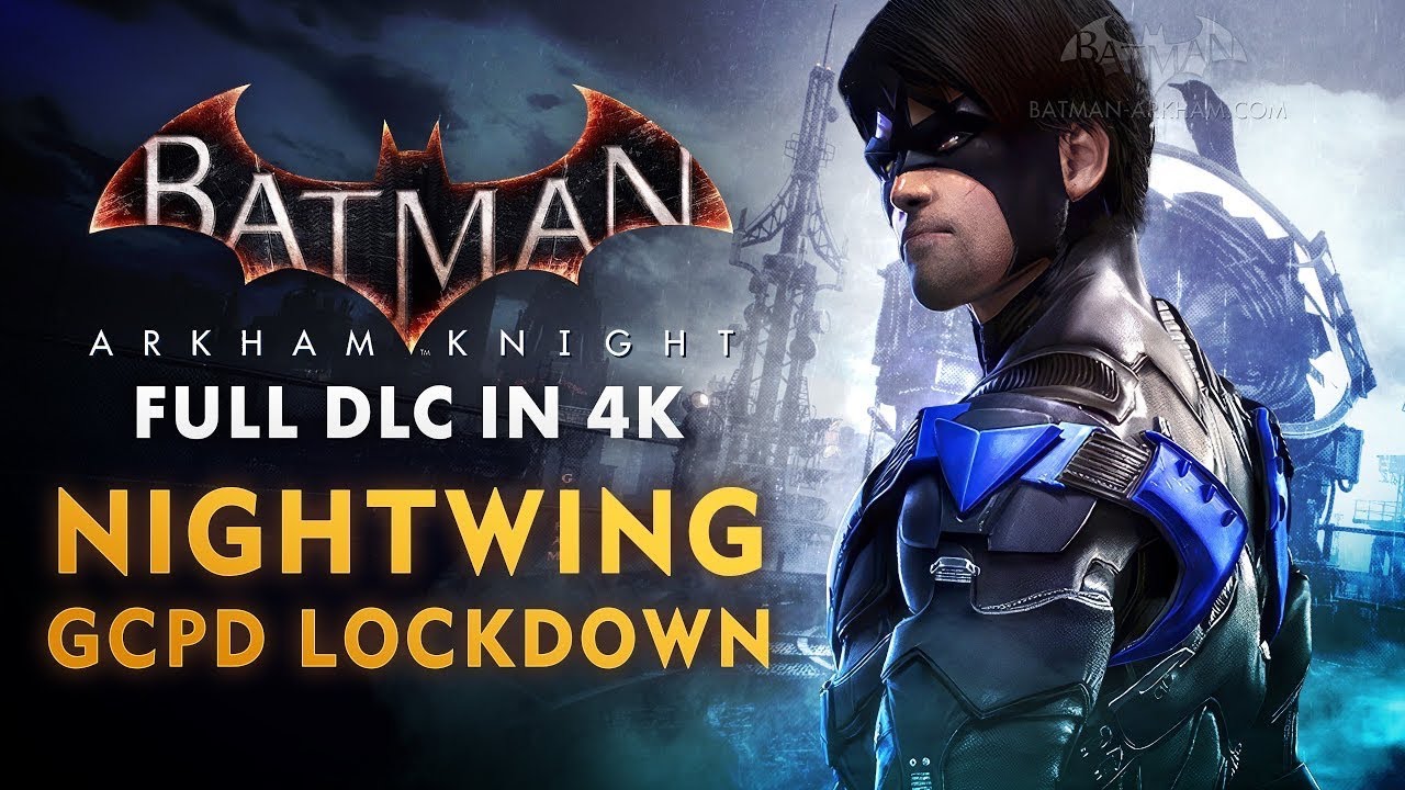 Batman: Arkham Knight – nightwing Full DLC Walkthrough (4K 60fps)