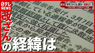 “５１８ページ”におよぶ「赤木ファイル」開示…公文書改ざんの経緯は？　森友学園問題（2021年6月22日放送「news every.」より）