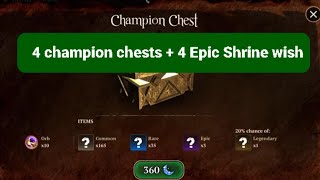 The wolf - Opening 4× Champion chest + Epic Wishing 4x from Shrine + Reaching "Grand Champion" rank screenshot 4