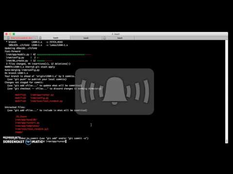 Using Git to stash and apply changes