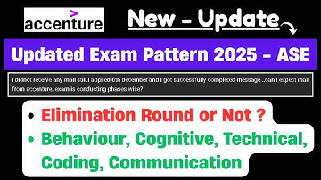 🔥Finally Accenture ASE Hiring 2025 | Updated Pattern & Syllabus | Accenture Hiring 2024