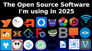 All the open source software i use in 2025!