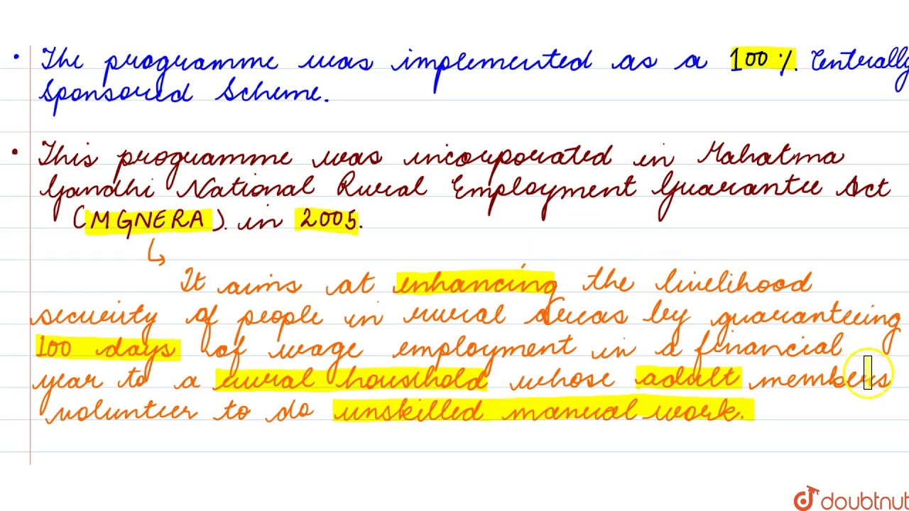 WAGE EMPLOYMENT PROGRAM