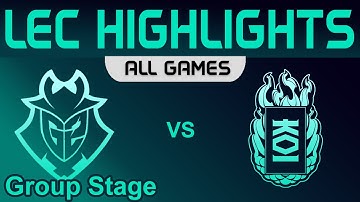 G2 vs KOI ALL GAMES Highlights Group Stage LEC Spring 2023 G2 Esports vs KOI by Onivia