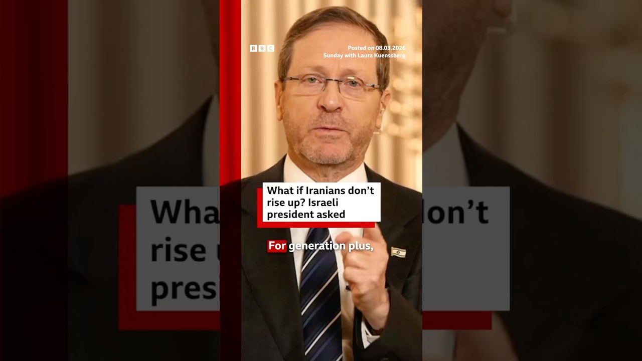 What if Iranians don’t rise up? Israeli president asked. #Iran #Israel #BBCNews