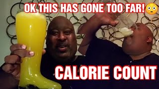 CALORIE COUNT | The £50 UK Orange Tango Chug Challenge | BadlandsChugs