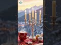 Quiet Winter Morning at a Coffee Shop ☕❄️ | Smooth Calm Jazz, Relaxing Music