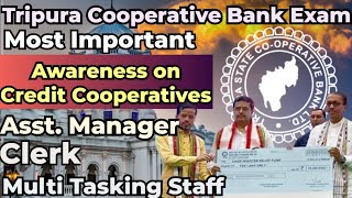 Tripura Cooperative Bank Exam Preparation|Awareness on Credit Cooperatives#tripuracooperativebankjob