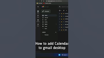 How to add Calendar to Gmail desktop