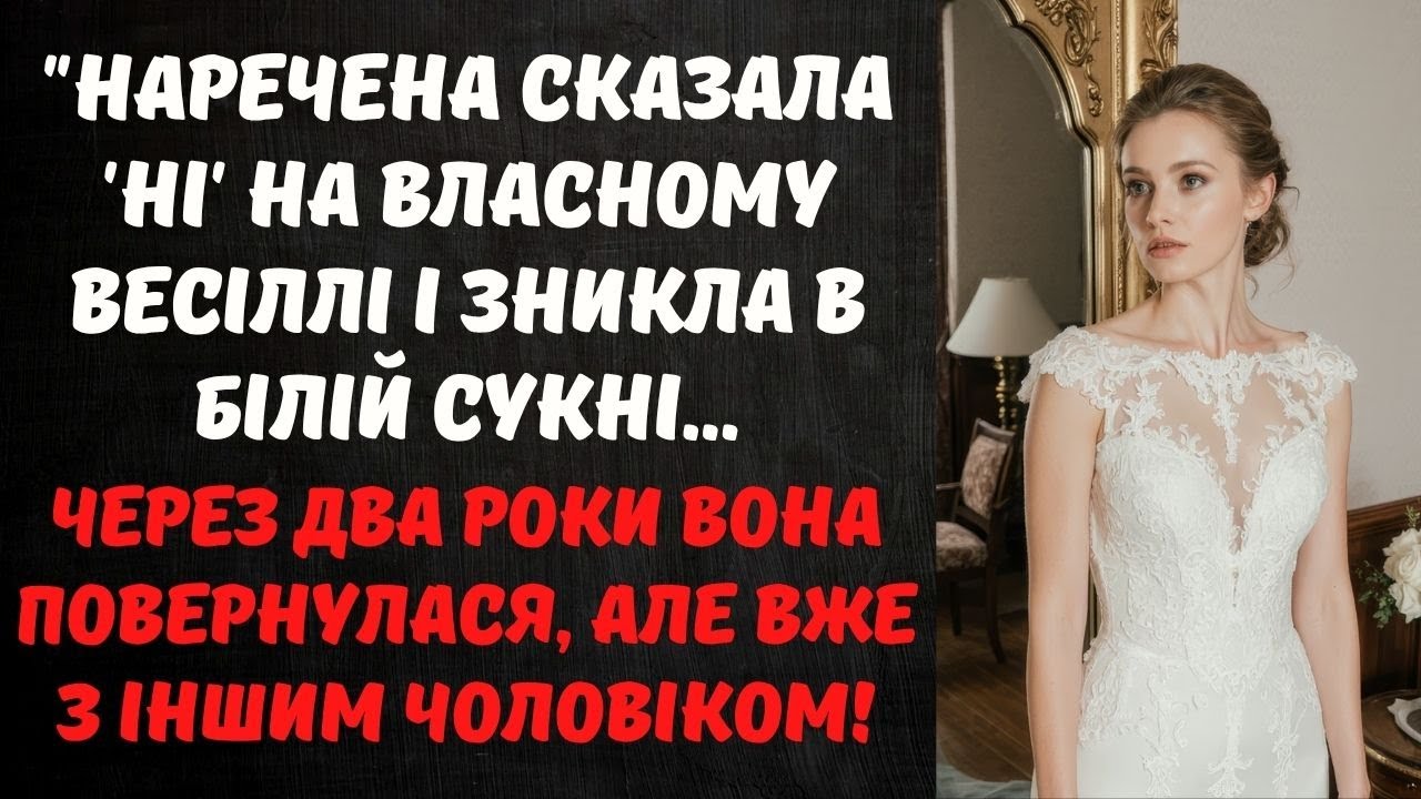 НА ВЕСІЛЛІ НАРЕЧЕНА СКАЗАЛА: 'Я НЕ МОЖУ!' І ВТЕКЛА... ТЕ, ЩО СТАЛОСЯ ДАЛІ, ЗМІНИЛО ВСЕ!