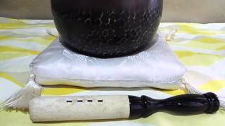 ★830★仏具セット『手打ちリン』 直径18cm りん棒+りん布団付き