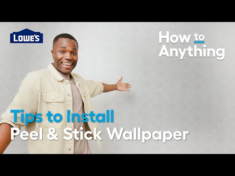 How To Install Peel and Stick Wallpaper | How to Anything @lowes