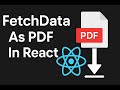 React PDF Export Tutorial | React Fetch API Data &amp; Download as PDF