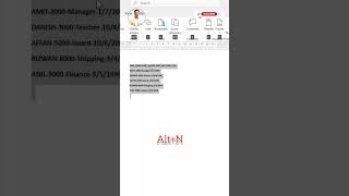 🚀This Hidden shortcut Converts Text to a Table Instantly #mswordforbeginners #msword_computer Wealth