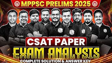 MPPSC Prelims 2025 CSAT Paper Analysis 🔥| MPPSC CSAT Paper Analysis 2025 | MPPSC Pre CSAT Analysis