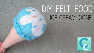 DIY Felt Food: Ice-Cream Cone