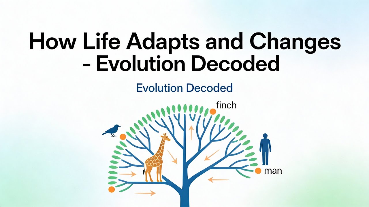 Как жизнь адаптируется и меняется — расшифровка эволюции (5 минут)