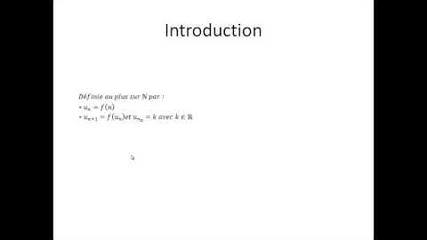 Limites de suites partie 1 : Introduction