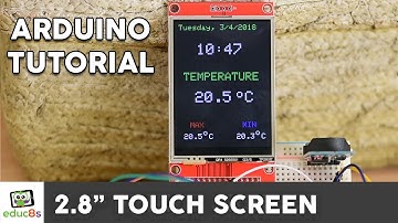 Arduino TFT LCD Touch Screen Tutorial (2.8" ILI9341 Driver) also for ESP32