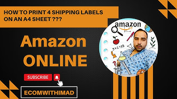 How to Print 4 label per A4 sheet | how to Schedule Bulk orders in amazon | Amazon label Printing