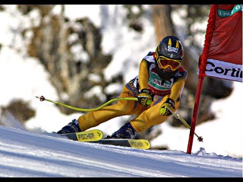 Isolde Kostner wins downhill (Cortina 2001)