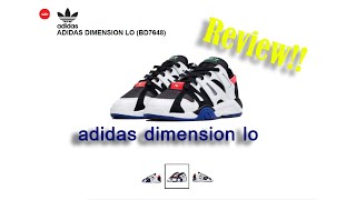 #01 Review รองเท้า Adidas dimension lo black/white