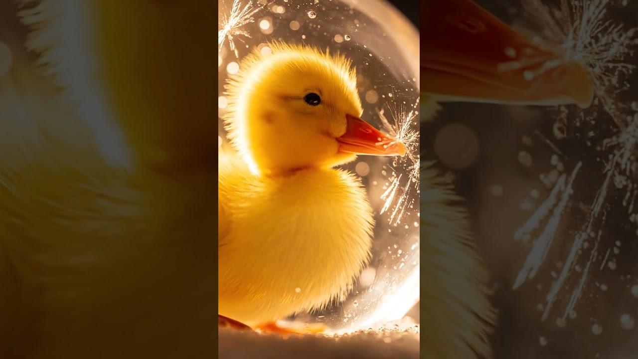 Saving a Frozen Duckling: The Yellow Fluff 🦆❄️ | Baby Duck | Hand Rescue | Ice Egg 