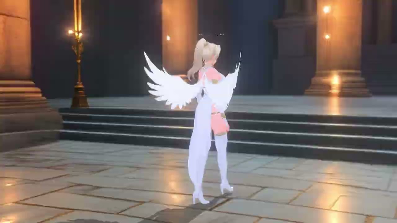 Ethereal Angel Ensemble Vroid outfit: Angelic Elegance in Motion