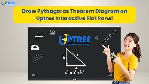 Draw Pythagoras Theorem Diagram on Uptree Interactive Flat Panel
