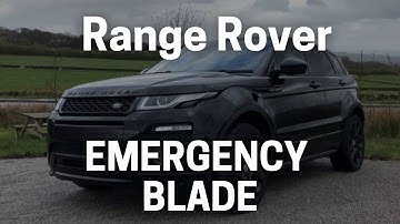 How To Gain Access To A 2019 Range Rover Evoque Using The Emergency Key Blade