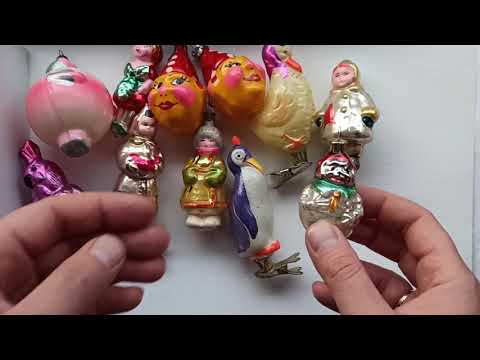 Елочные игрушки из СССР из 70х - обзор цены