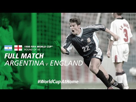 Argentina v England | 1998 FIFA World Cup | Full Match