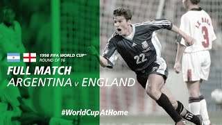 Argentina v England | 1998 FIFA World Cup | Full Match