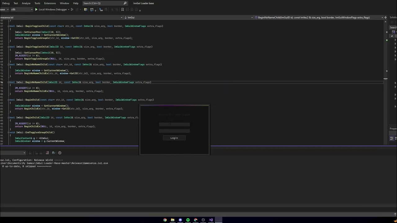 Skeet loader remake, In ImGui - YouTube