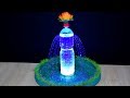 Amazing Ideas - Make Tabletop Fountain with plastic bottle and Led very easy - For Your Garden  DIY