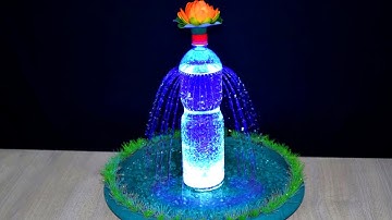 Amazing Ideas - Make Tabletop Fountain with plastic bottle and Led very easy - For Your Garden  DIY