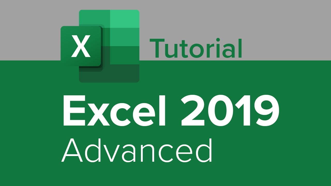 New Update Excel 2019 Advanced Tutorial