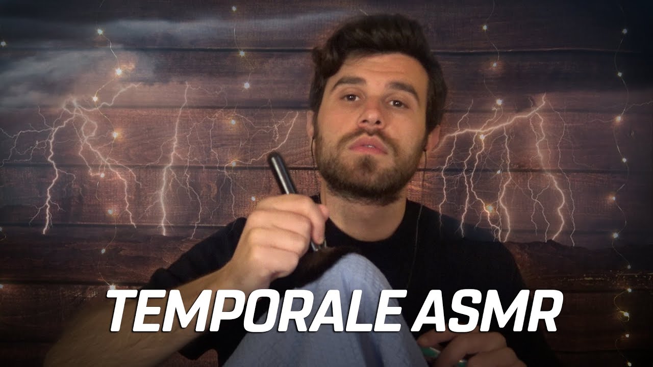 RIPRODUCO IL TEMPORALE IN ASMR ⛈🌩