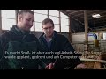 Max Grünert und Lars Bardt erstellen ein Video über einen Demeter-Milchviehbetrieb in Füsing