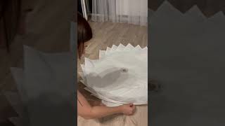 IKEA бумажная люстра Krusning, сбор