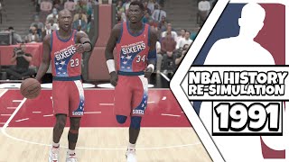 I Reset The NBA to 1991 and Re-Simulated NBA HISTORY!