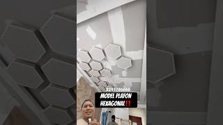 How To Make An Aesthetic Hexagonal Ceiling shorts diy installceiling ceiling construction